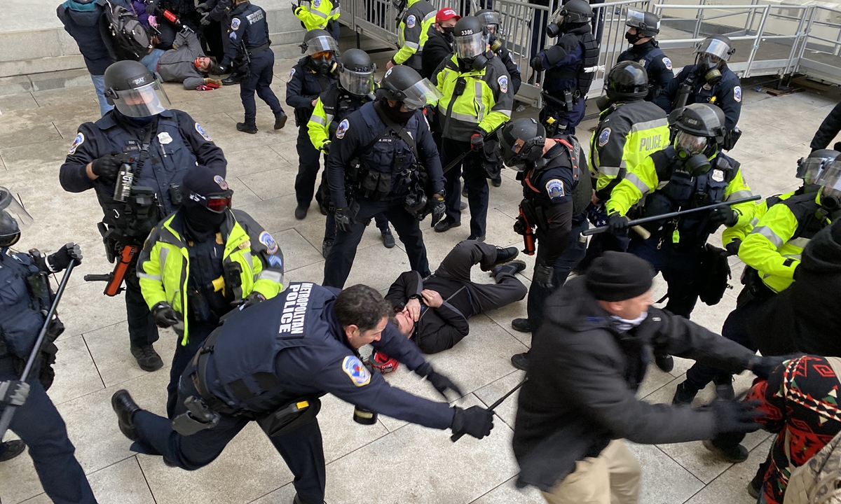 Crown Point man faces charges related to the January 6 attack on the US Capitol [Photo: Global Times]