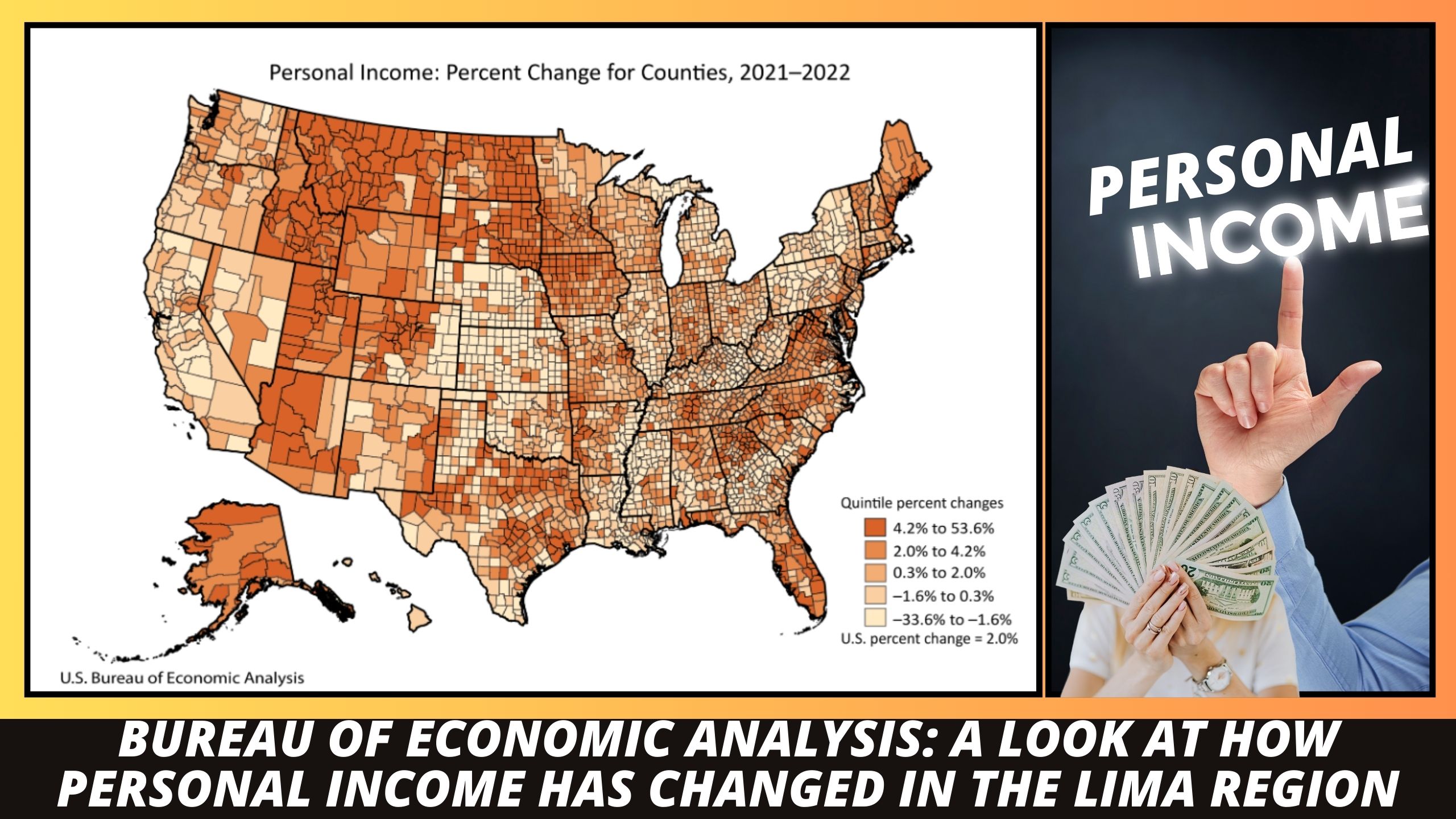 Bureau of Economic Analysis: A Look at How Personal Income Has Changed in the Lima Region (Canva/Rachelle J)