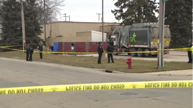 A Dead Body Was Found Inside a Dumpster at a Pizza Hut in Wisconsin (Photo from: FOX6 News Milwaukee)