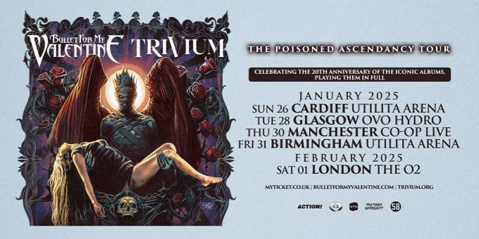 Unleashing the Fire: Bullet for My Valentine and Trivium Team Up for The Poisoned Ascendancy World Tour 2025 (Photo from: MetalSucks)