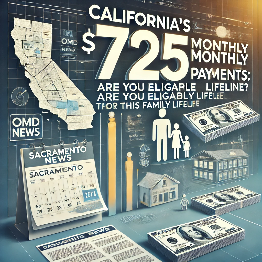 California's $725 monthly payments