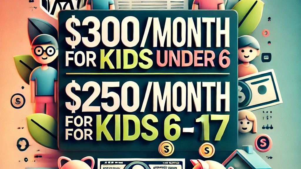 $250-$300 Monthly Checks for Kids: Are You Eligible for This Huge Tax Credit