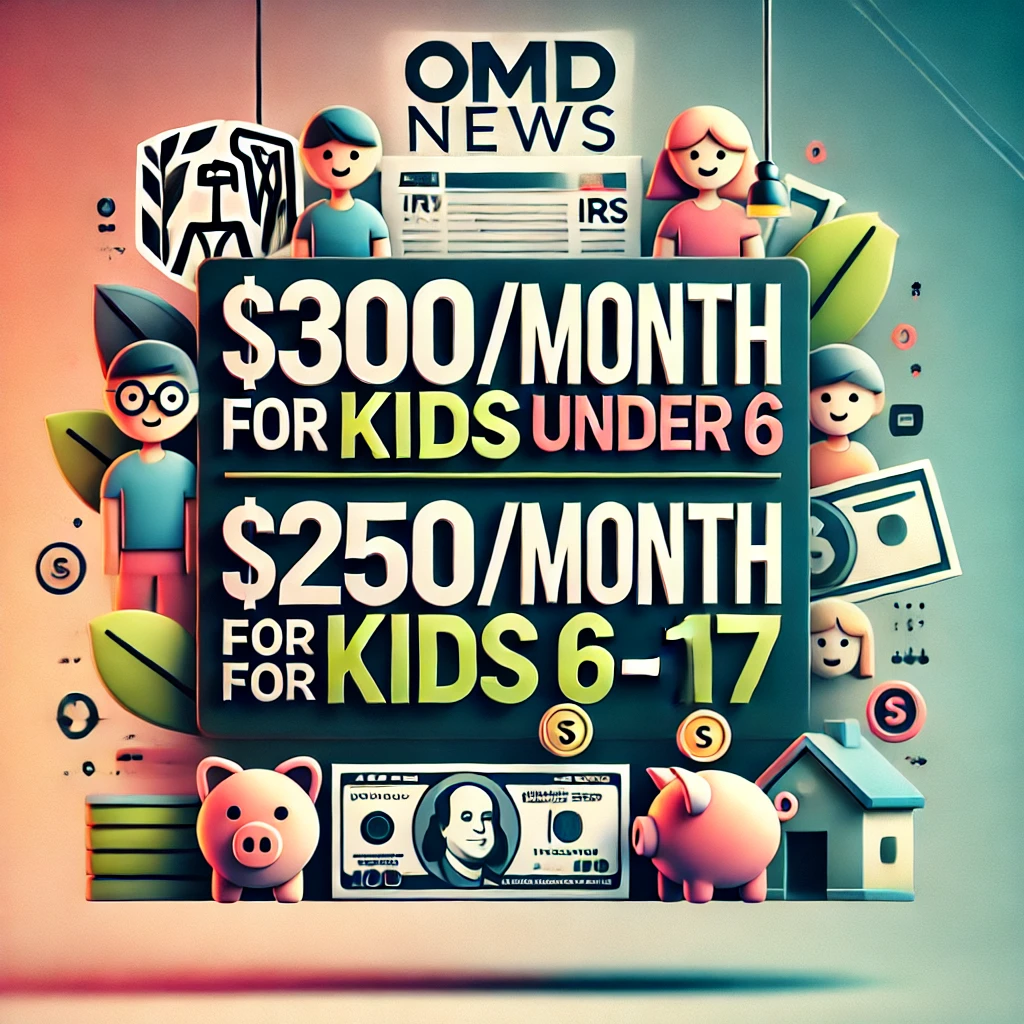 $250-$300 Monthly Checks for Kids: Are You Eligible for This Huge Tax Credit